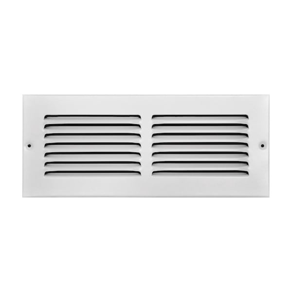 Tru Aire 4 in. H X 12 in. W 1-Way Powder Coat White Steel Return Air Grille C170 12X04 - main